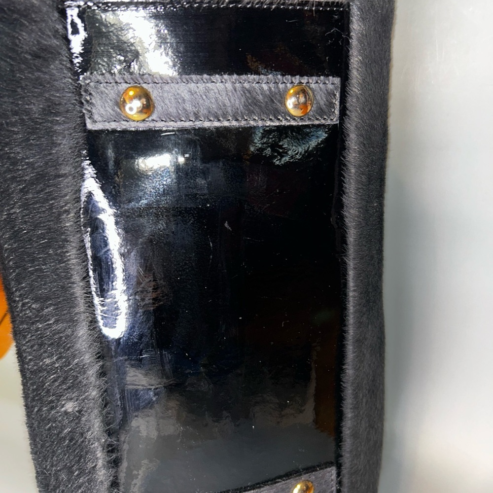 Euc Calvacanti calf hair patent leather satchel bag - Picture 7 of 11